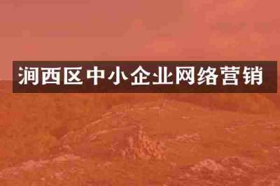 涧西区中小企业网络营销
