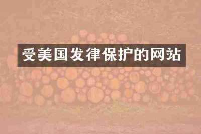 受美国发律保护的网站