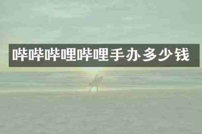 哔哔哔哩哔哩手办多少钱