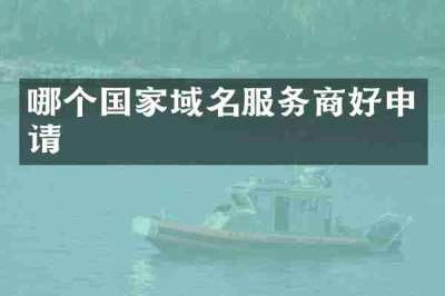 哪个国家域名服务商好申请