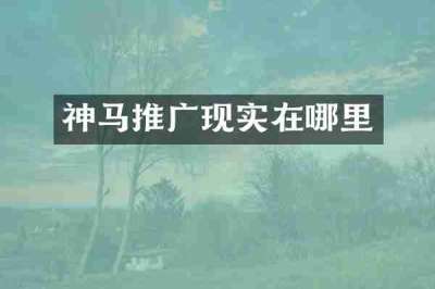 神马推广现实在哪里