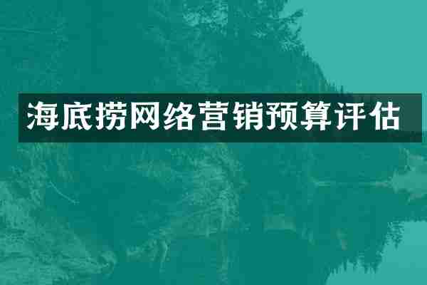 海底捞网络营销预算评估