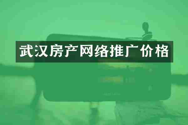 武汉房产网络推广价格