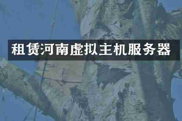 租赁河南虚拟主机服务器