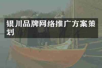 银川品牌网络推广方案策划