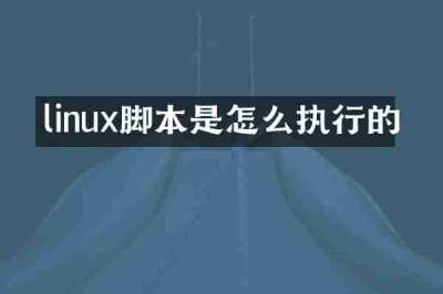 linux脚本是怎么执行的