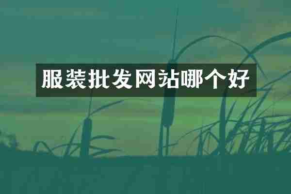 服装批发网站哪个好