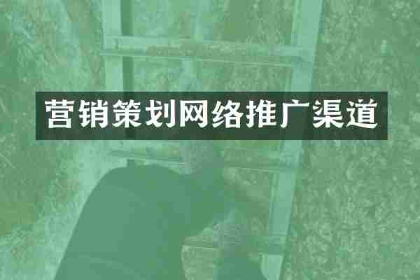 营销策划网络推广渠道