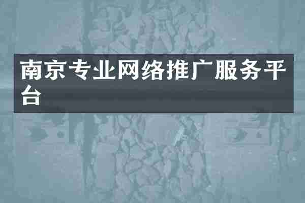 南京专业网络推广服务平台