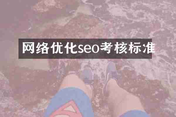 网络优化seo考核标准