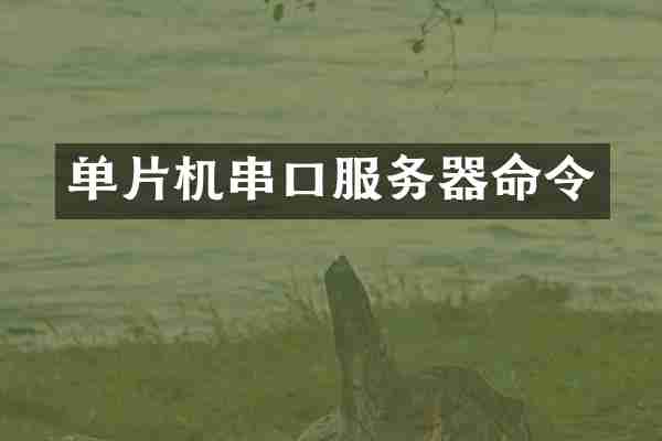 单片机串口服务器命令