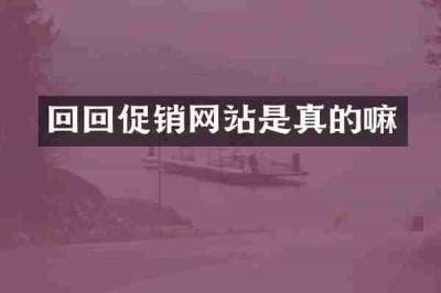 回回促销网站是真的嘛