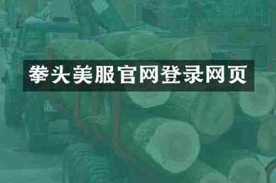 拳头美服官网登录网页