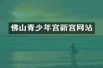 佛山青少年宫新宫网站
