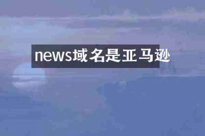 news域名是亚马逊