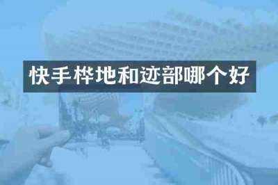快手桦地和迹部哪个好