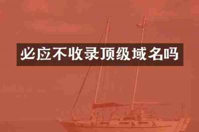 必应不收录顶级域名吗