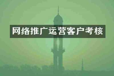 网络推广运营客户考核