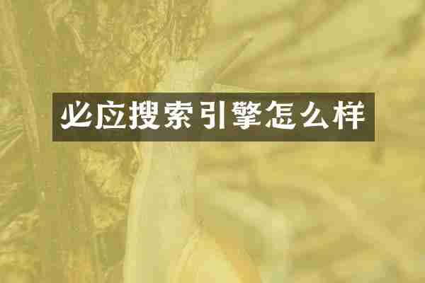 必应搜索引擎怎么样