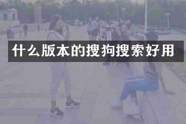 什么版本的搜狗搜索好用