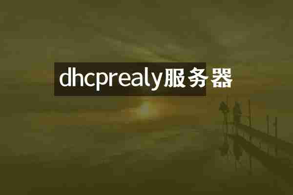 dhcprealy服务器