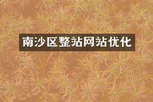 南沙区整站网站优化
