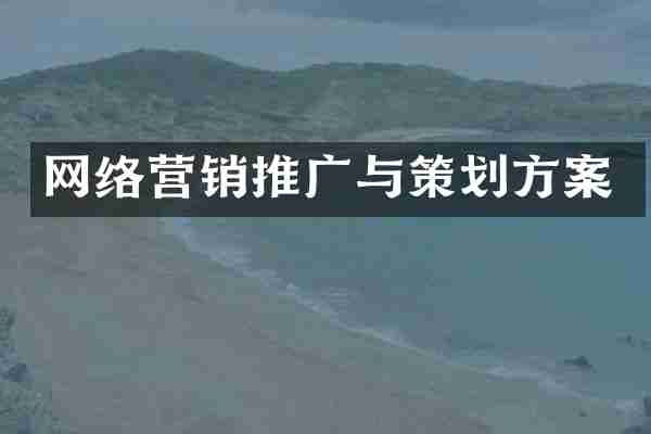 网络营销推广与策划方案