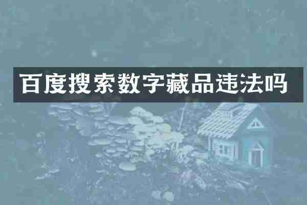 百度搜索数字藏品违法吗