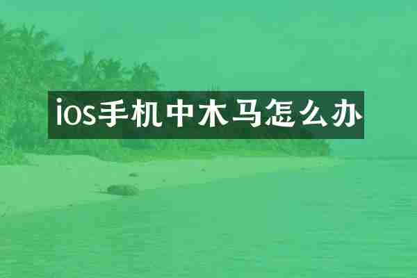 ios手机中木马怎么办