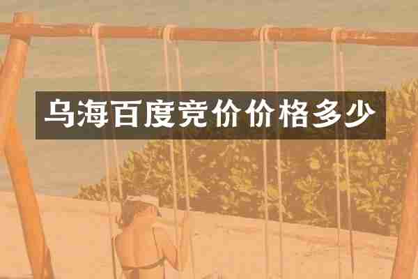 乌海百度竞价价格多少