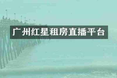 广州红星租房直播平台