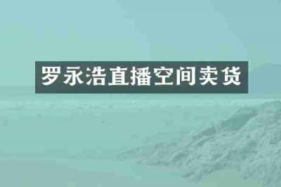 罗永浩直播空间卖货