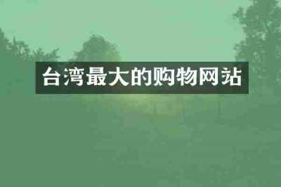 台湾最大的购物网站