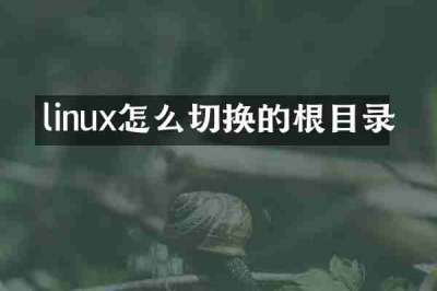 linux怎么切换的根目录