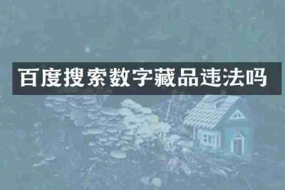 百度搜索数字藏品违法吗