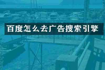 百度怎么去广告搜索引擎