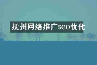 抚州网络推广seo优化