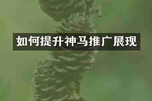 如何提升神马推广展现