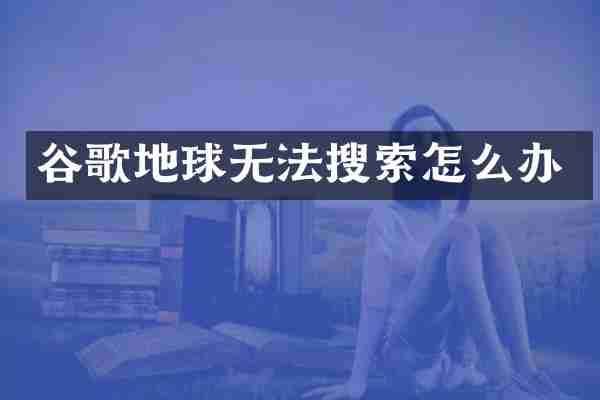 谷歌地球无法搜索怎么办