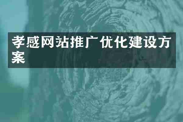孝感网站推广优化建设方案