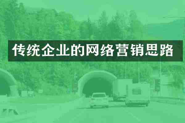 传统企业的网络营销思路
