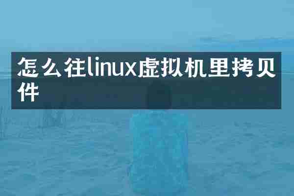 怎么往linux虚拟机里拷贝文件