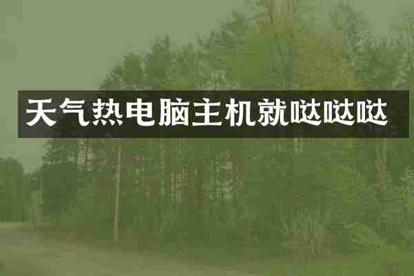 天气热电脑主机就哒哒哒