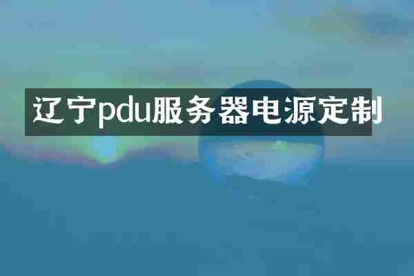 辽宁pdu服务器电源定制