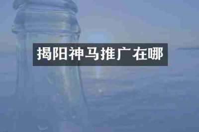 揭阳神马推广在哪