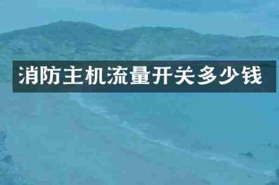 消防主机流量开关多少钱