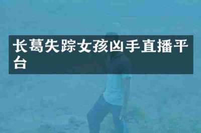 长葛失踪女孩凶手直播平台