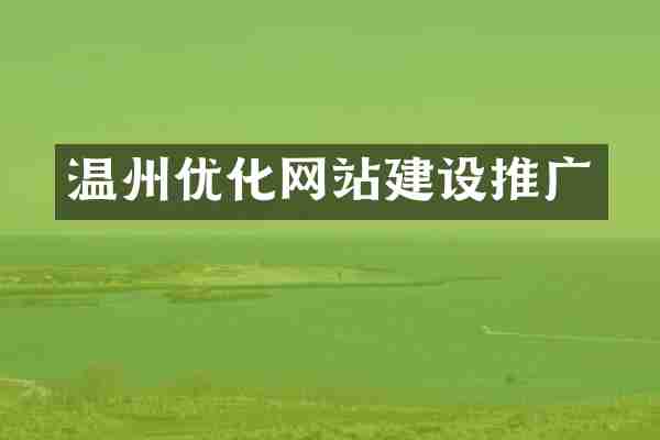 温州优化网站建设推广