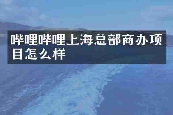 哔哩哔哩上海总部商办项目怎么样