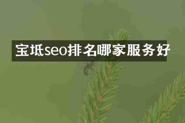 宝坻seo排名哪家服务好